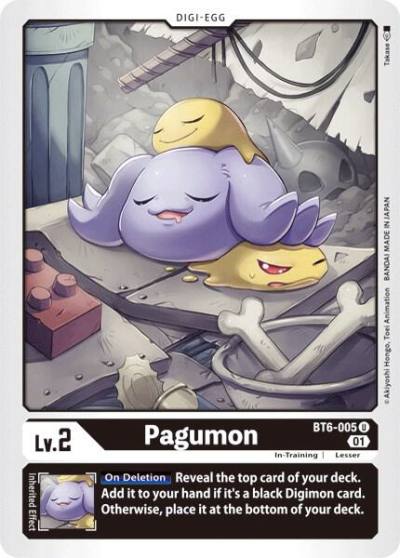 Pagumon BT6-005 U Double Diamond Digimon card
