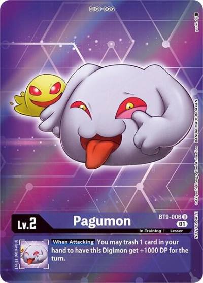 Pagumon Box Topper BT9-006 U X Record Digimon card