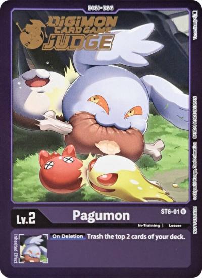 Pagumon Judge Pack 2 ST6-01 U Starter Deck 06: Venomous Violet Digimon card