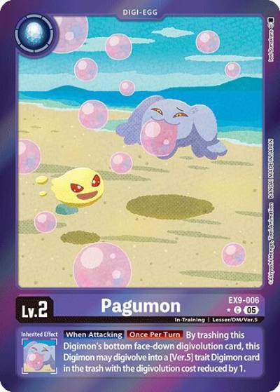 Pagumon Limited Foil EX9-006 C Versus Monsters Digimon card