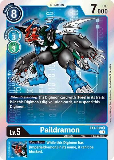 Paildramon EX1-019 R Classic Collection Digimon card