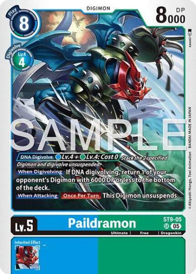 Paildramon Reprint ST9-05 SR Advanced Booster Digimon Generation Digimon card