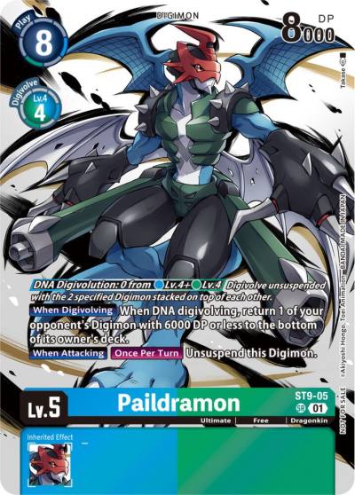 Paildramon Tamer Party Pack The Beginning ST9-05 SR Starter Deck 09: Ultimate Ancient Dragon Digimon card