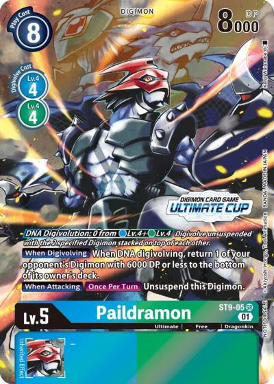 Paildramon Ultimate Cup 2022 ST9-05 SR Starter Deck 09: Ultimate Ancient Dragon Digimon card
