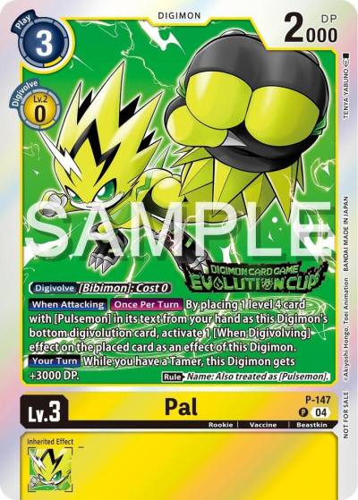 Pal 2024 Evolution Cup P-147 P Digimon Promotion Cards Digimon card