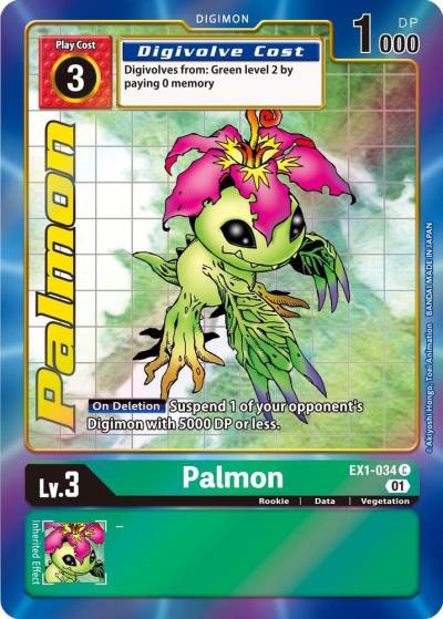 Palmon Alternate Art EX1-034 C Classic Collection Digimon card