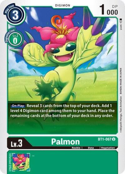Palmon BT1-067 U Release Special Booster 1.0 Digimon card