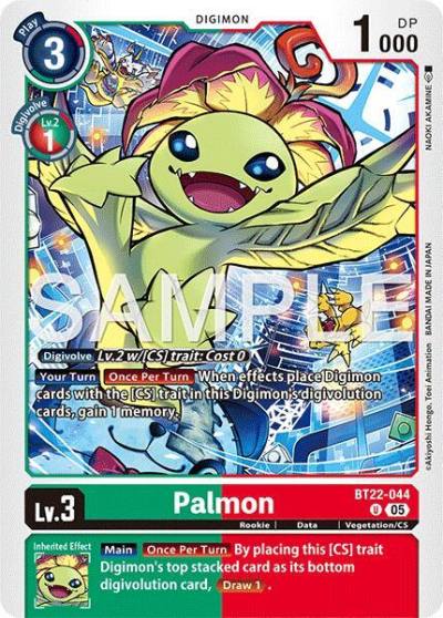 Palmon BT22-044 U Cyber Eden Digimon card