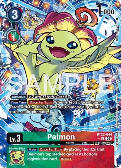 Palmon Box Topper BT22-044 U Cyber Eden Digimon card