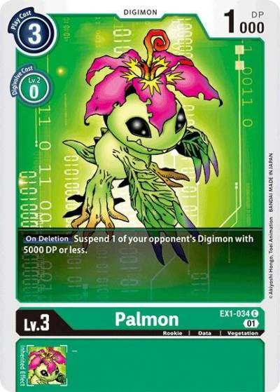 Palmon EX1-034 C Classic Collection Digimon card