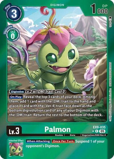Palmon Limited Foil EX9-035 C Versus Monsters Digimon card
