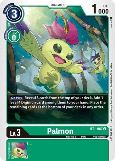 Palmon Official Tournament Pack Vol3 BT1-067 U Release Special Booster 1.0 Digimon card