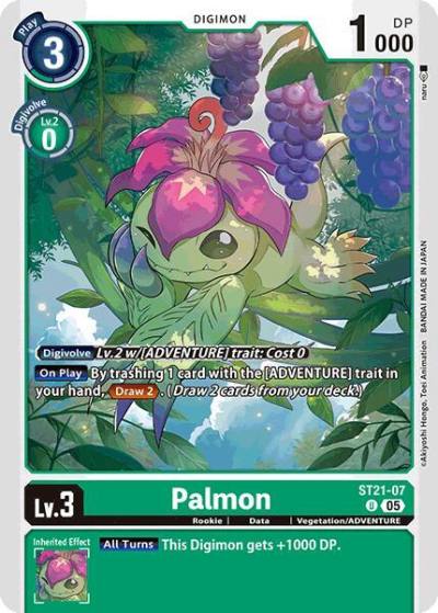 Palmon ST21-07 U Starter Deck 21: Hero of Hope Digimon card