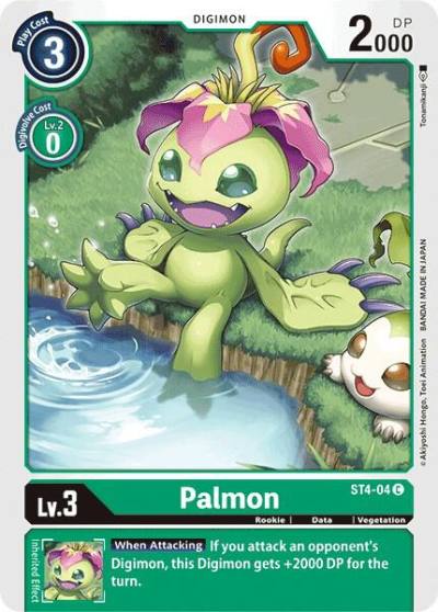 Palmon ST4-04 C Starter Deck 04: Giga Green Digimon card