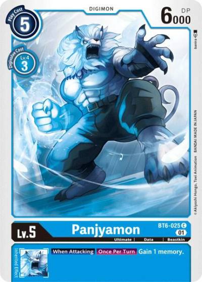 Panjyamon BT6-025 C Double Diamond Digimon card