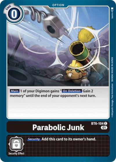 Parabolic Junk BT6-104 C Double Diamond Digimon card
