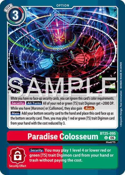 Paradise Colosseum BT25-095 U Dual Revolution Digimon card
