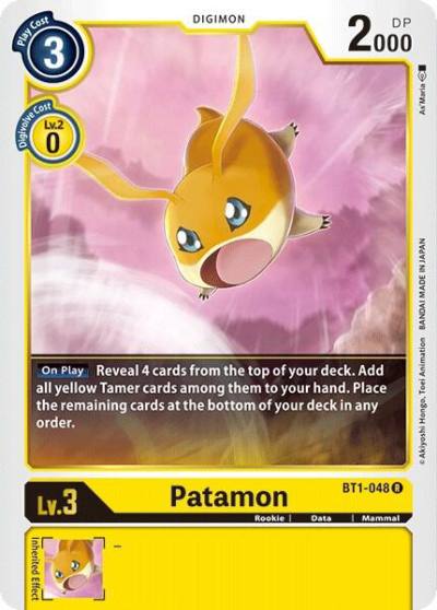 Patamon BT1-048 R Release Special Booster 1.0 Digimon card