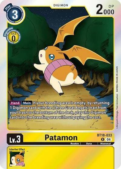 Patamon BT18-033 R Release Special Booster 2.0 Digimon card