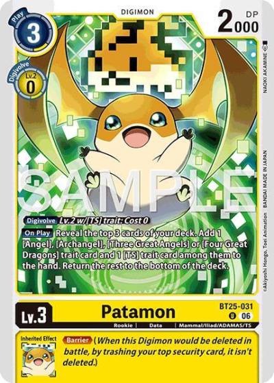 Patamon BT25-031 U Dual Revolution Digimon card