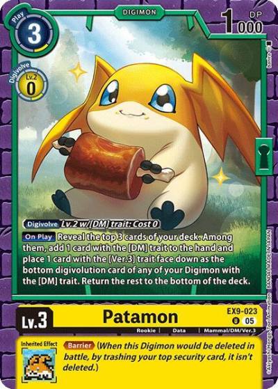 Patamon EX9-023 U Versus Monsters Digimon card