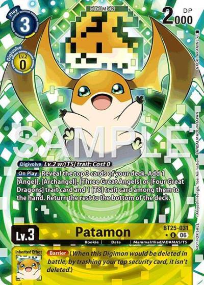 Patamon Full Art BT25-031 U Dual Revolution Digimon card
