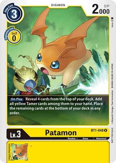 Patamon Official Tournament Pack Vol3 BT1-048 R Release Special Booster 1.0 Digimon card