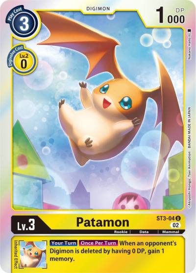 Patamon Resurgence Booster Reprint ST3-04 U Resurgence Booster Digimon card