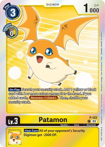 Patamon Tamer Party Pack The Beginning Ver 20 P-122 P Digimon Promotion Cards Digimon card