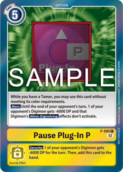 Pause Plug In P 3rd Anniversary Update Pack P-095 P Digimon Promotion Cards Digimon card