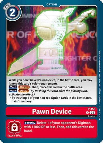 Pawn Device Store Tournament 2024 Oct Dec Participation Pack P-155 P Digimon Promotion Cards Digimon card