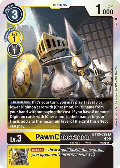 PawnChessmon BT13-035 R Versus Royal Knights Digimon card