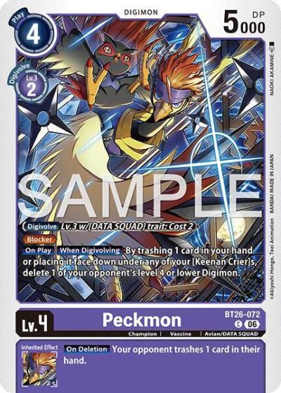 Peckmon BT26-072 C Timeless Bonds Digimon card