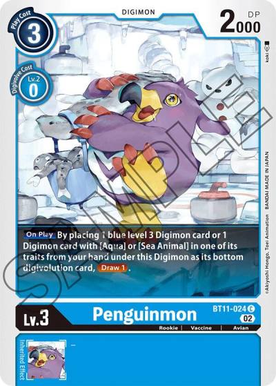 Penguinmon BT11-024 C Dimensional Phase Digimon card