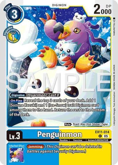 Penguinmon EX11-014 C Dawn of Liberator Digimon card
