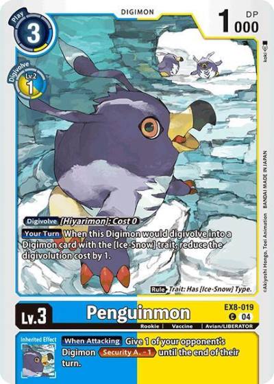 Penguinmon EX8-019 C Chain of Liberation Digimon card