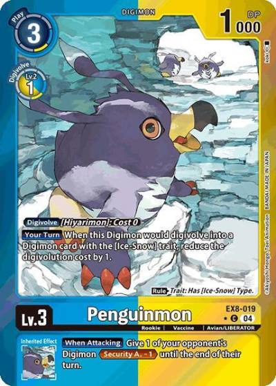Penguinmon Limited Foil EX8-019 C Chain of Liberation Digimon card