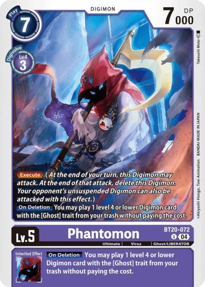 Phantomon BT20-072 U Release Special Booster 2.5 Digimon card