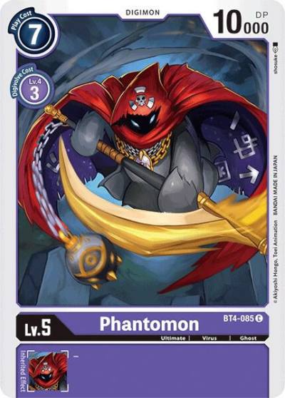 Phantomon BT4-085 C Great Legend Digimon card