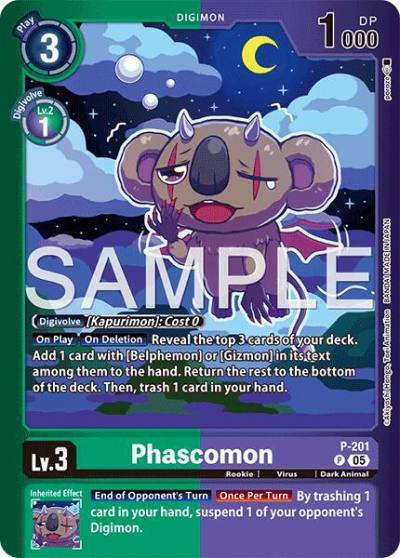 Phascomon P-201 P Limited Card Pack -Final Crest- Digimon card