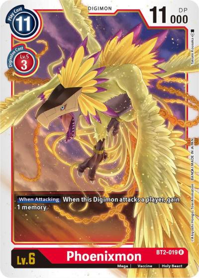 Phoenixmon BT2-019 R Release Special Booster 1.5 Digimon card