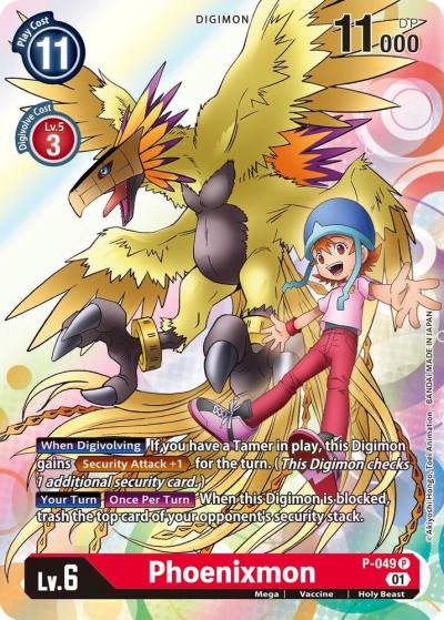 Phoenixmon P-049 P Digimon Promotion Cards Digimon card