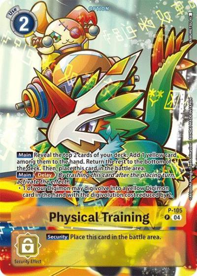 Physical Training Starter Deck 18 Exclusive P-105 P Digimon Promotion Cards Digimon card