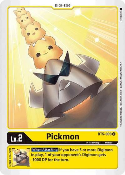 Pickmon BT5-003 U Battle of Omni Digimon card