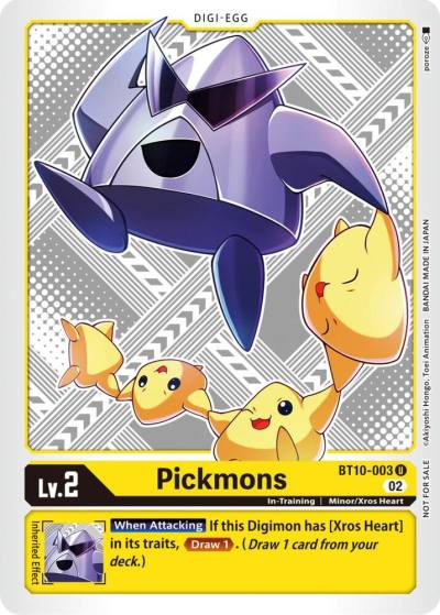 Pickmons Winner Pack Dimensional Phase BT10-003 U Xros Encounter Digimon card