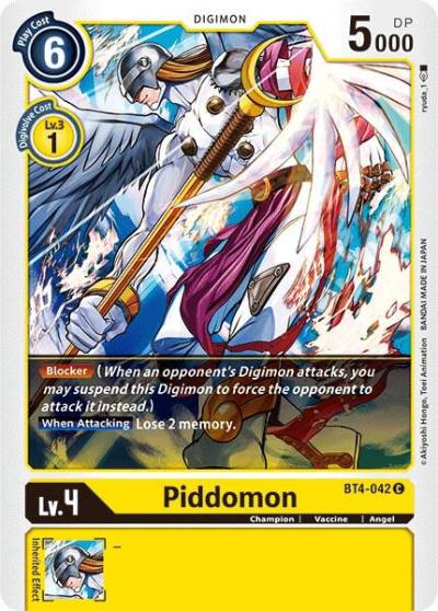 Piddomon BT4-042 C Great Legend Digimon card