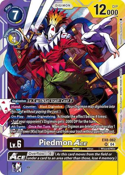 Piedmon ACE EX8-062 SR Chain of Liberation Digimon card
