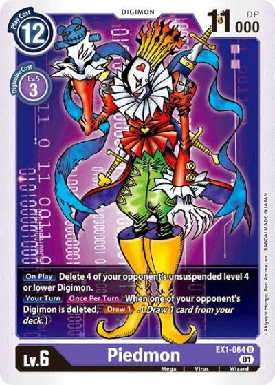 Piedmon EX1-064 U Classic Collection Digimon card