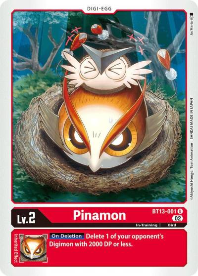 Pinamon BT13-001 U Versus Royal Knights Digimon card
