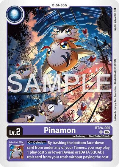 Pinamon BT26-005 C Timeless Bonds Digimon card